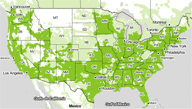 coverage map